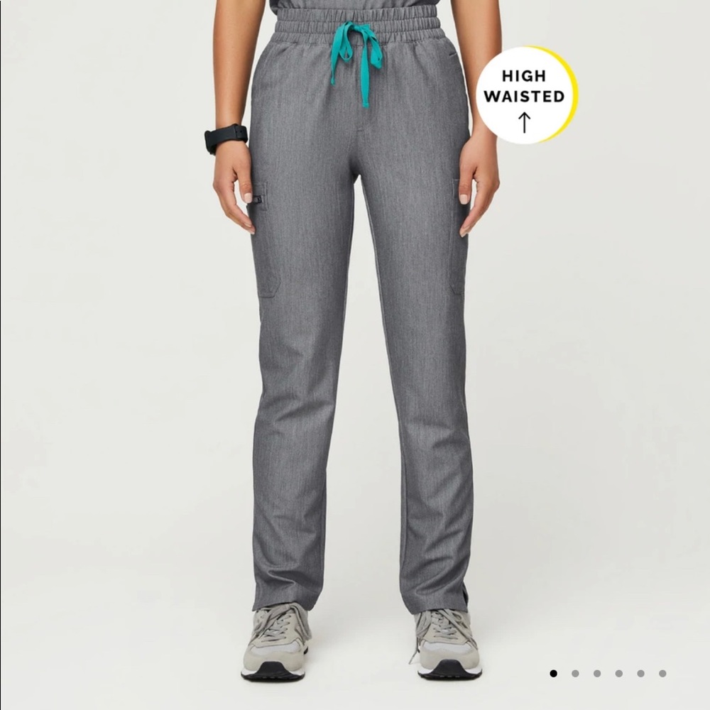 Figs high waisted yola skinny scrub pant